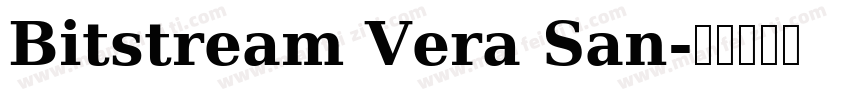 Bitstream Vera San字体转换